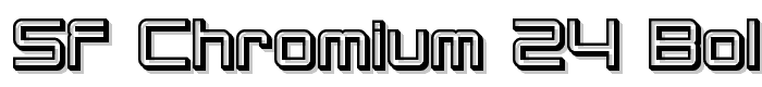 SF Chromium 24 Bold font